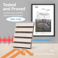 thumbnail image 2 of Art3dwallpanel 4Pcs 94.5'' x 7.9'' Wood Slat Acoustic Panels, MDF 3D Wall Panel for Accent Wall Ceiling Office,White Elm, 2 of 8