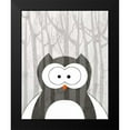 thumbnail image 2 of Allen, Kimberly 12x14 Black Modern Framed Museum Art Print Titled - Woodland Owl, 2 of 5