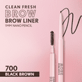 thumbnail image 3 of COVERGIRL Clean Fresh Brow Liner Nano Pencil, Black Brown 700, .001 oz, 3 of 13