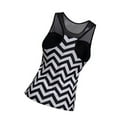 thumbnail image 4 of Toystoory Conjunto Tankini 2021, traje de baño a rayas, pantalones cortos, traje de baño estampado de piezas, traje de baño femenino de talla Traje de baño En blanco y negro L, 4 of 6