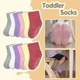 thumbnail image 2 of Non-Slip Toddler Socks With Grips 12 Pairs Kids Anti Slip Sticky Socks For Infant 6-12 Months 1-10 Years Kids Toddler Slipper Socks, 2 of 5