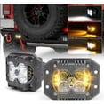 thumbnail image 3 of Race Sport Lighting RSPRS02FMA 40W LED Auxiliary Flush Mount Light with Amber Side Strobe, 3 of 3