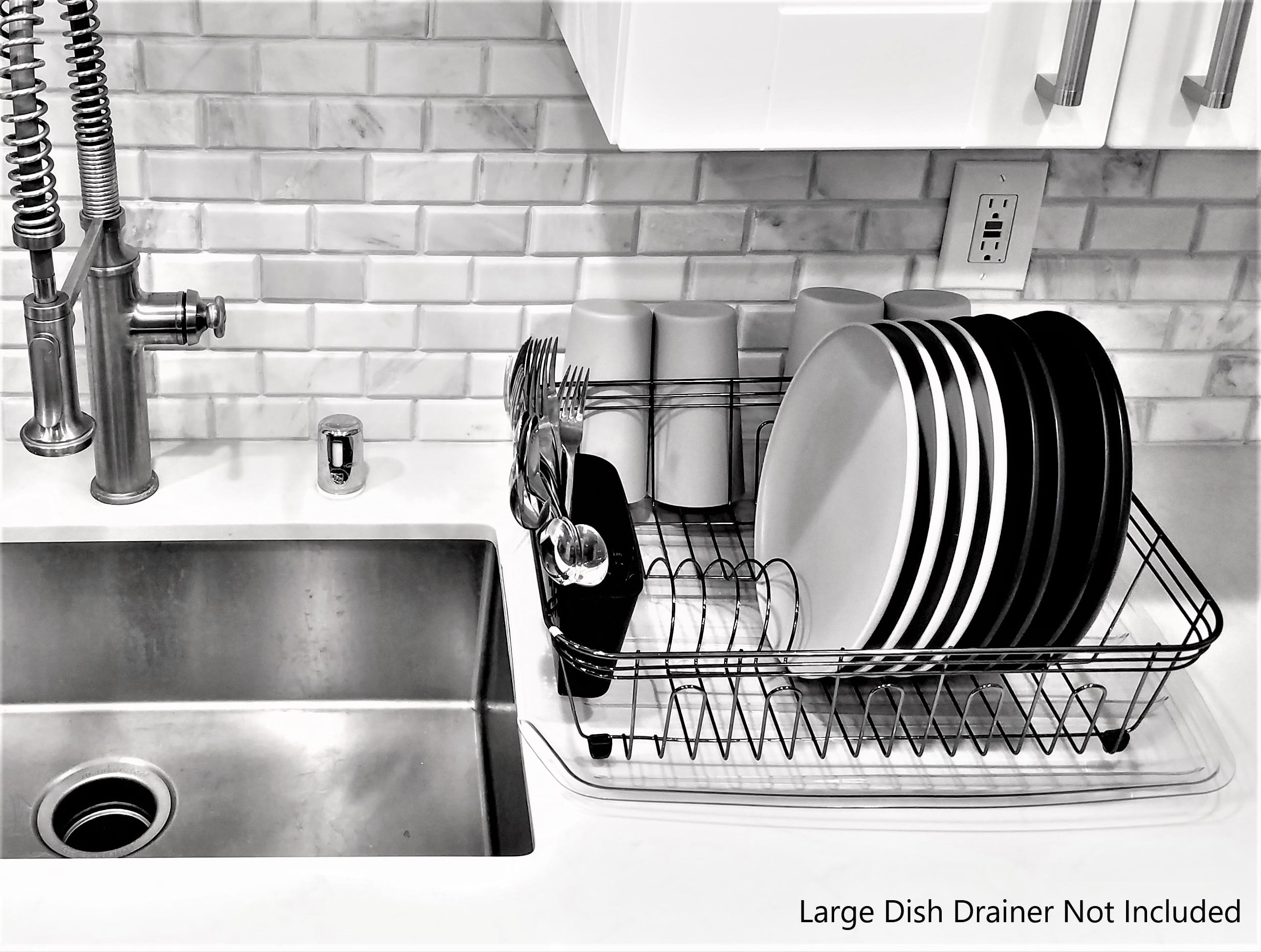 Dish Drying Rack Drainboard Clear - Brightroom™