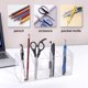 thumbnail image 2 of 4 Slots Acrylic Pen Holder,Clear Pencil Holder for Desk,Acrylic Desk Accessories Organizer,Pencil Stationery Organizer,Clear Pen Cups, Makeup Brushes Storage, 2 of 5