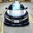 thumbnail image 5 of Civic Front Bumper Lip Carbon Fiber Look Front Bumper Diffuser Body Kit For Honda Civic SI Hatchback 2016-2021 Car Accessories, 5 of 7