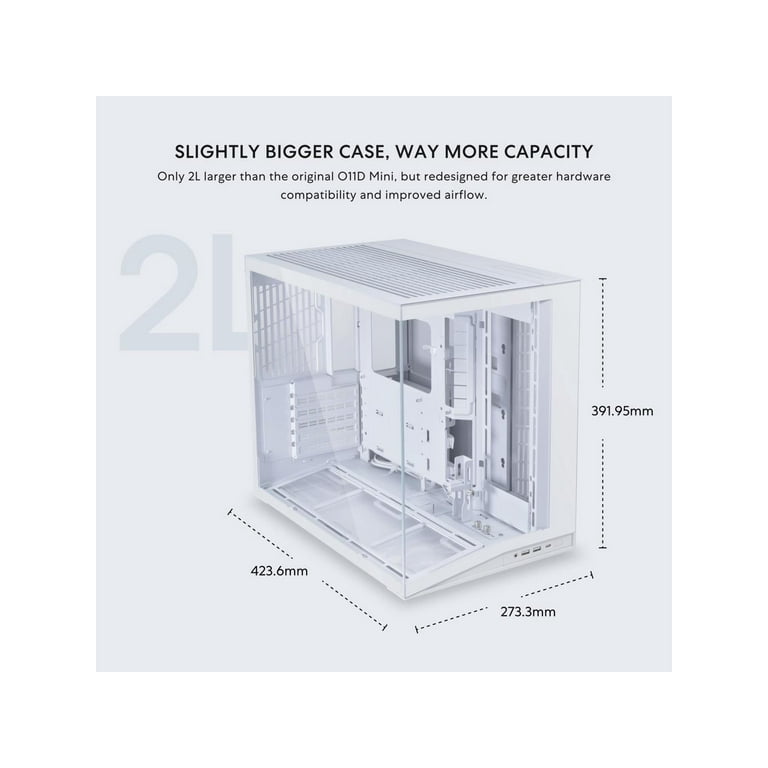 LIANLI O11D MINI V2 ホワイト Amazon.com: Lian-Li Case O11D MINI -S Snow White 2x2.5 2x3.5 ATX/M