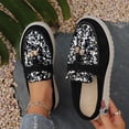 thumbnail image 2 of KIJBLAE Women's Bohemian Sequin Closed Toe Mule Flats, Slip On Trendy Comfortable Casual Flat Shoes Silver 42, 2 of 9