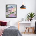 thumbnail image 3 of Stupell Industries Modern Pastel Pink House with Fence Black Floating Frame Canvas Art, 17 x 21, by The Prints Vibe, 3 of 8