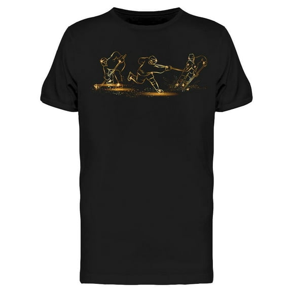 Neon Hockey Team T-Shirt Men -Image by Shutterstock, Male Medium