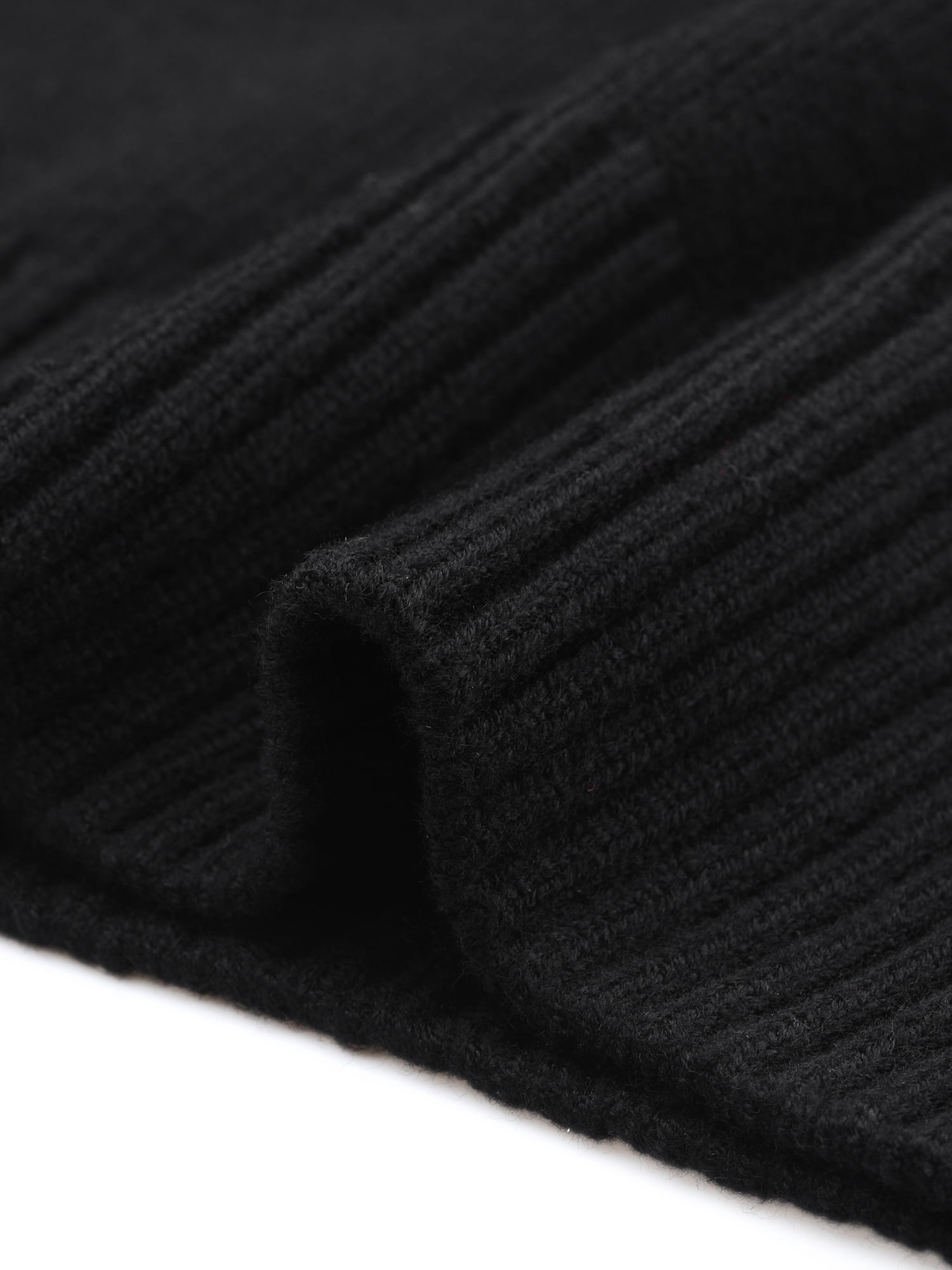 DARING DIVA Plus Size Long Sleeve Knit Top Loose Pullover Sweater 3X Black