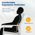 thumbnail image 7 of CozyHom Outdoor Patio Aluminum Dining Chairs Set of 4 Furniture, Outside Stackable Furniture for Lawn, Balcony, Quick-Drying Textilene Fabric, White, 7 of 7