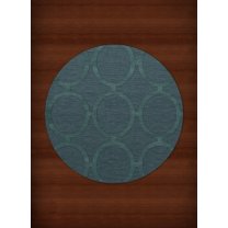 Dalyn Dover Area Rug DV14 Dv14 Teal Circles Rings 8' x 8' Round