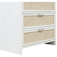 thumbnail image 6 of Meridian Furniture Sage White Chest with Natural Cane Drawer Front, 6 of 12