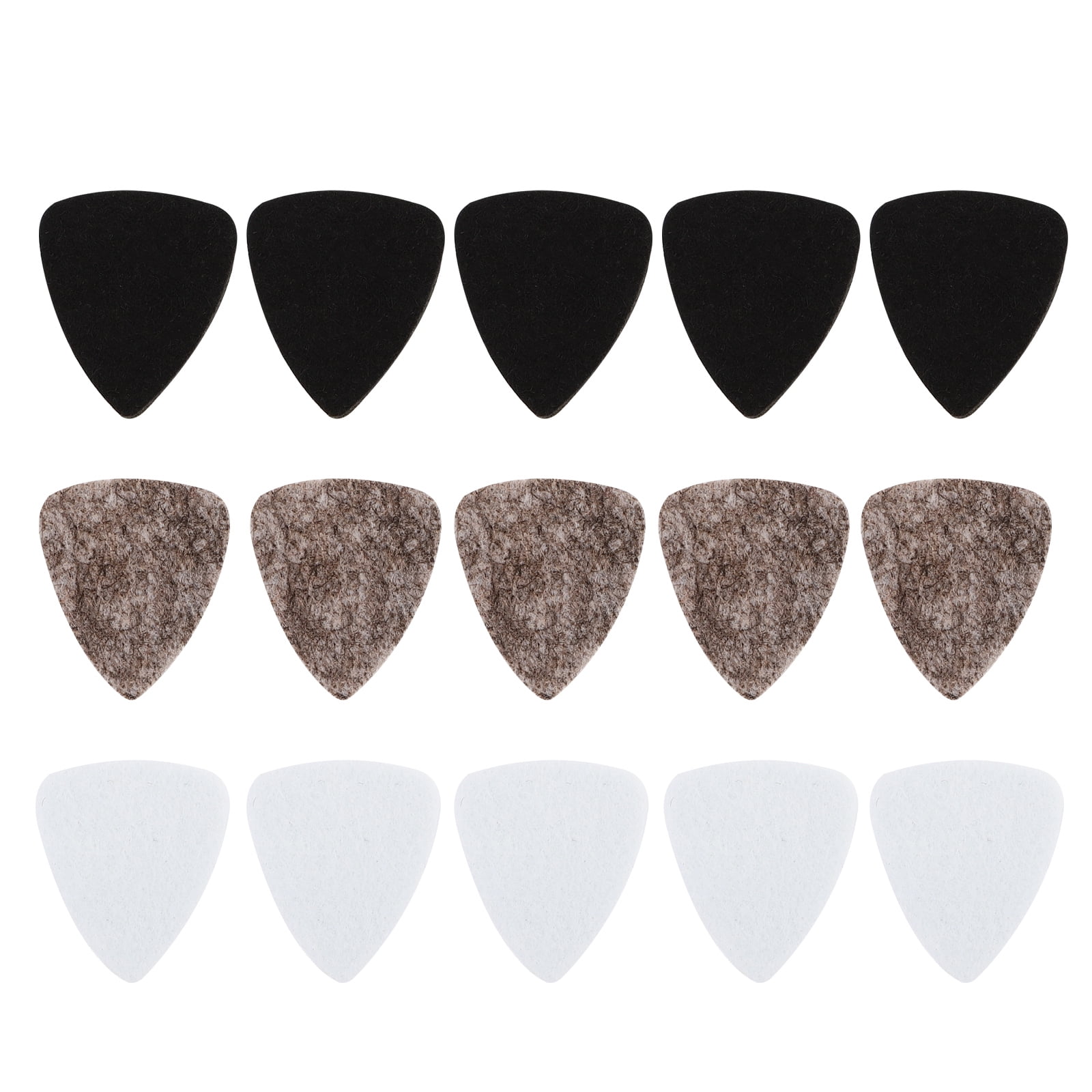 NUOLUX 15Pcs Felt Guitar Picks Professional Guitar Plectrums Music