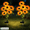 Six Sunflower Heads-2Pcs, variant on Keyohome 2 Packs Solar Garden Lights LED Outdoor Waterproof Decorative Sunflower Ornaments Stake Lights for Pathway Landscape Lamp Patio Fence Yard Lighting Outdoor Decor