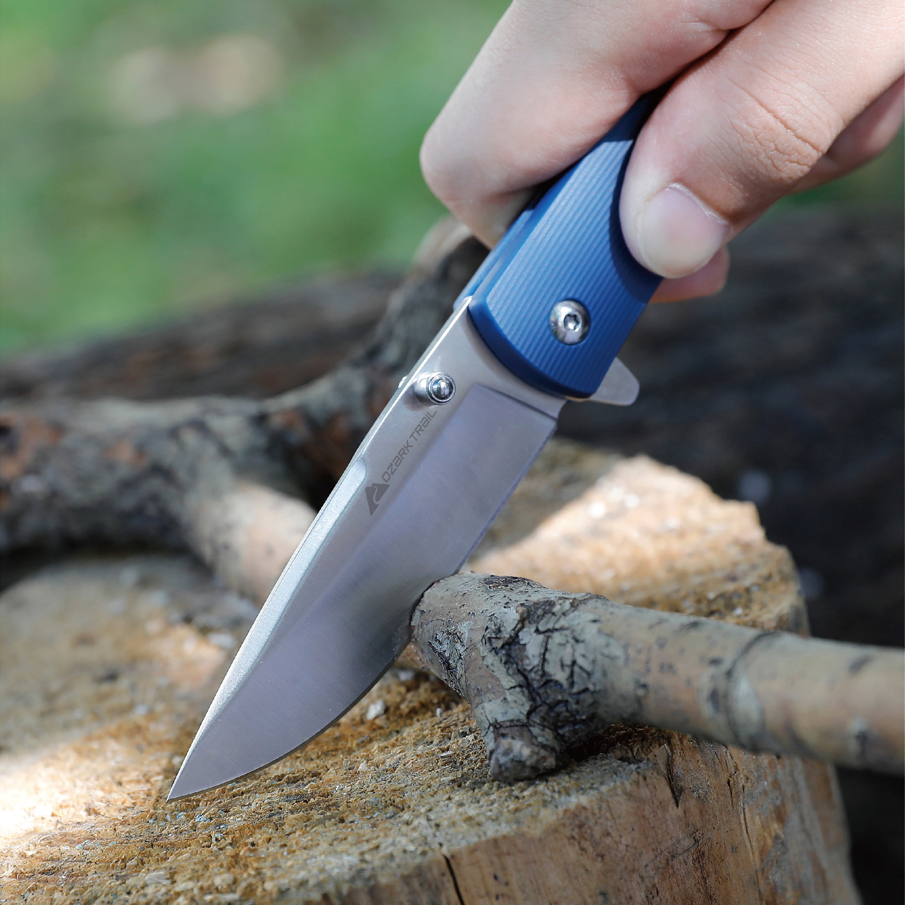 Ozark Trail Wanderlust 7.5 inch Folding Knife Blue