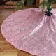 thumbnail image 2 of Falda de árbol de Navidad de 90/120cm, estera redonda brillante para árbol, suministros para fiestas navideñas en casa, 2 of 5