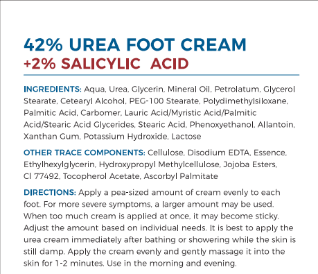 OUKEYA Urea & Salicylic Acid Cream For Dry & Cracked Skin Care, 42% Urea + 2% Salicylic Acid, 5.29 oz 4 Pack