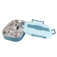 thumbnail image 4 of 4-Grid Stainless Steel Lunch Box, Heat Preservation,  Sealing Performance, Sorted and Placed, for Various Scenes, With Stainless Steel Spoons and Chopsticks for Student Adult, 4 of 7