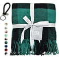 thumbnail image 3 of Blankets - Buffalo Plaid Throw Blanket - Decorative Classic Blanket - Comfortable and Ultra-Soft - Lightweight & Indoor Outdoor Blanket - (green/black), 3 of 5