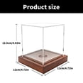 thumbnail image 5 of Baseball Display Box with Stand, Square Clear Protector Box Acrylic Cubes Softball Display Case Holder Case for Baseball, 5 of 9
