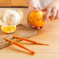 thumbnail image 3 of Juego de pelador de naranjas, pelador de naranjas, fácil de abrir, cortador de cáscara de cítricos, limón, cortador de verduras, herramientas de frutas, utensilios de cocina (paquete de 5) Ormromra CQ800, 3 of 5