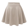 thumbnail image 1 of Peach Couture Popular Summer Flare Skater Mini Skirt with Banded Waist, 1 of 2