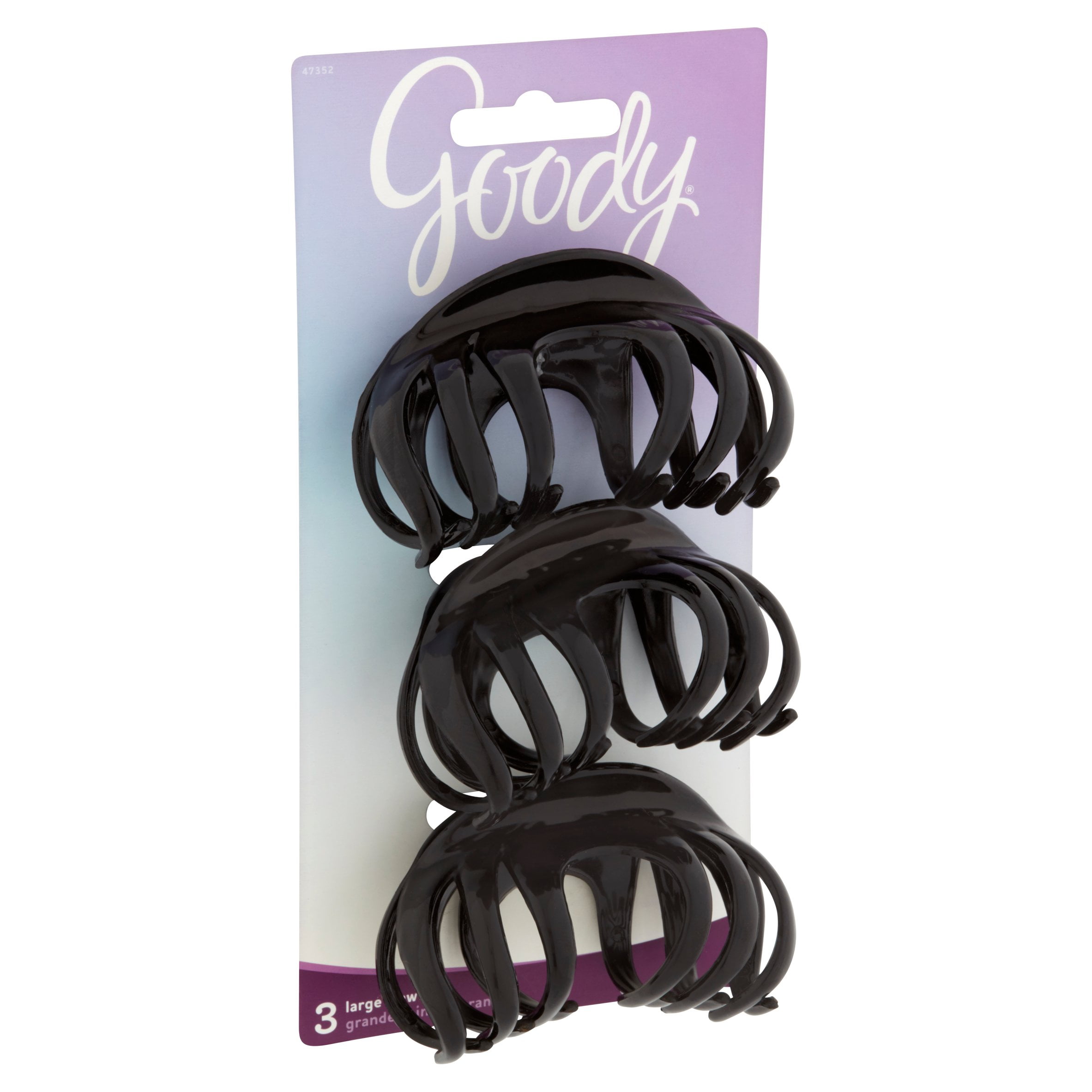 Goody Goody Large Claw Clips Black 3 CT3.0 CT