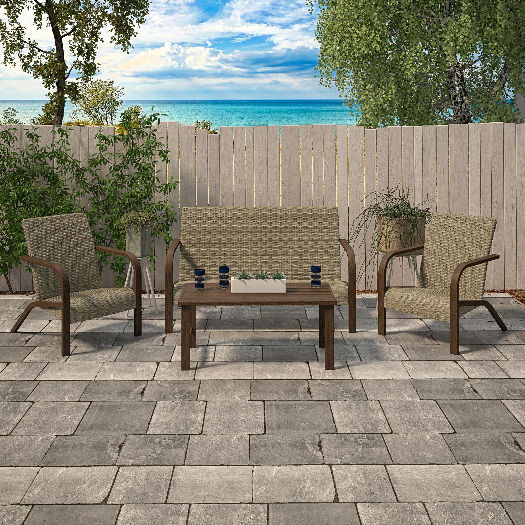 COSCO Outdoor Living, SmartWick, Patio Lounge Chairs, 2-Pack, Warm Gray - image 4 of 9