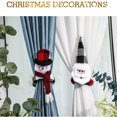 thumbnail image 3 of Cortina De Navidad Hebilla Muñeco De Nieve Cortina Tieback Santa Cortina Hebilla Tieback Titular De La Cortina Para El Hogar Decoraciones De Ventanas Adornos De Navidad 2 Unids Monstrate HA038827-00, 3 of 6