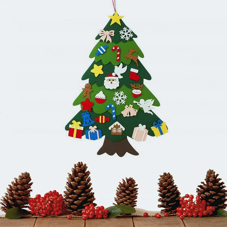  OurWarm DIY Felt Christmas Tree with Ornaments, 3ft Felt  Christmas Tree for Kids, Xmas Gifts and Christmas Door Wall Hanging Decor :  Toys & Games