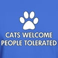 thumbnail image 3 of CafePress - Cats Welcome People Tolerated Dark T Shirt - Men's Classic Graphic Cotton T-Shirt, 3 of 4