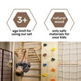 thumbnail image 5 of Wooden Swedish Ladder Wall Set – Kids Stall Bars for Exercises – Swedish Gymnastic Wall Gym – Playground, 5 of 7