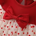 thumbnail image 7 of CAICJ98 Baby Girl Dresses Ruffle Sleeve Tutu Dress for Toddler Girls Butterfly Tulle Dress Flower Girl Party Birthday Princess Dresses Red,3-6 Months, 7 of 7