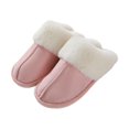 thumbnail image 2 of Novedad Zapatillas de felpa Hogar Hombres Mujeres Antideslizante Decorativo Cómodo Zapatillas de piso Zapatillas de casa para el dormitorio interior , 40-41, Rosado Yinane Pantuflas de felpa, 2 of 8