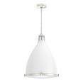 thumbnail image 2 of Hunter - Bluff View 3-light Fresh White, Medium Size Pendant Light, Dimmable, Casual Style, Bell Shaped, for Bedrooms, Dining, Living Rooms - 19216, 2 of 8
