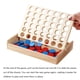 thumbnail image 5 of Juguetes de desarrollo inteligente, juegos de mesa de viaje 4 en fila, juego familiar de mesa de madera, diseño fácil de usar, 5 of 5