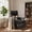 Black, variant on Vineego Massage Recliner Chair Small Places Single Sofa Adjustable Home Theater Seating with Side Pockets for Living Room,PU Brown