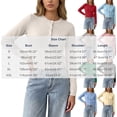 thumbnail image 7 of ClodeEU Women's Round Neck Button Front Knit Cardigan,Casual Long Sleeve Slim Fit Knit Outerwear ,Women's S-XXL, 7 of 7