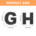 thumbnail image 3 of 26Pcs Rhinestone Letters For Clothing Iron On Letters For Clothing Black Rectangular for Crafters Decoration, 3 of 8