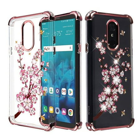 Sakura Spring - LG G8 ThinQ Phone Case Tuff Hybrid Shockproof Armor Silicone Rubber Rugged Soft Gel Silicone Protective TPU Case Hard Frame Ultra Slim Cover Clear Sakura Spring Flower Phone Case for LG G8 Thinq
