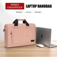 thumbnail image 3 of Laptop bag Sleeve Case Shoulder handBag for M1 M2 14 15 15.6 17 inch Macbook Air Pro 13.3  Asus Dell Notebook Briefcases (MODEL 3-DEEP GREY,17.3inch), 3 of 6