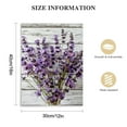thumbnail image 2 of COMIO Modern Artwork Purple Lavender Wall Decor Canvas Wall Art Retro Paintings Style Purple Lavender Flowers Picture on White Vintage Wood Background Rural for Living Room Bedroom Bathroom Decoration, 2 of 5