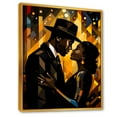 thumbnail image 2 of Designart "Glamour Couple Jazz Age Romance" People Framed Wall Art - Global Black African American Art Hallway Framed Wall Art Decor, 2 of 6