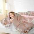thumbnail image 4 of Manfei 3D Pearl Floral Full Size Comforter Sets for Girls, Chic Flower Bedding Comforter Set, Princess Pink Bedding Sets, Luxury Bedroom Decor Reversible 3-Piece, 4 of 8
