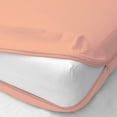 thumbnail image 2 of D.N.G. BEDDINGS 100% Egyptian Cotton, Zipper Mattress Cover, 800 Thread Counts, 18 Inch Deep Pocket, Olympic Queen Size, Solid Peach Color, Zipper around the mattress, 2 of 2