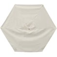 thumbnail image 1 of Pa?o de repuesto para sombrilla, 2 metros, cubierta de toldo para sombrilla de jardín para sombrilla de patio, sombrilla de mesa de mercado, toldo de repuesto beige, 6 brazos LingWen 8390615944090, 1 of 1