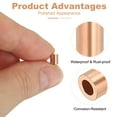 thumbnail image 3 of Uxcell Wire Rope Stop Sleeve, Copper Crimping Loops Sleeve Round Crimp Ferrules for Wire Rope and Cable Ferrule 1/16"(2mm), 3 of 7