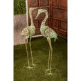 thumbnail image 2 of DecMode 40" Indoor Outdoor Standing Crane Garden Sculpture with Coiled U Shaped Feet (2 Pack), 2 of 13