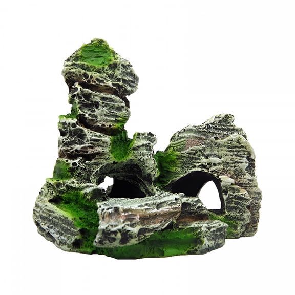 ACDANC Rockery Landscape Rock Hiding Cave Tree Aquarium Ornament Fish Tank Decoration, 4 Style